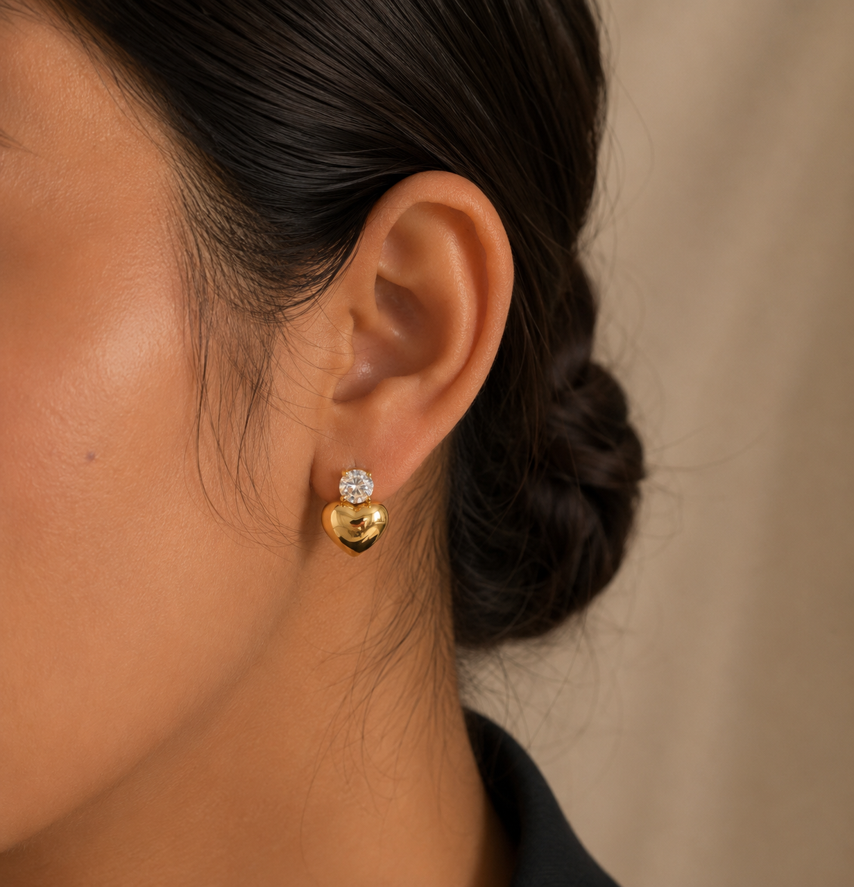 Soft love earrings