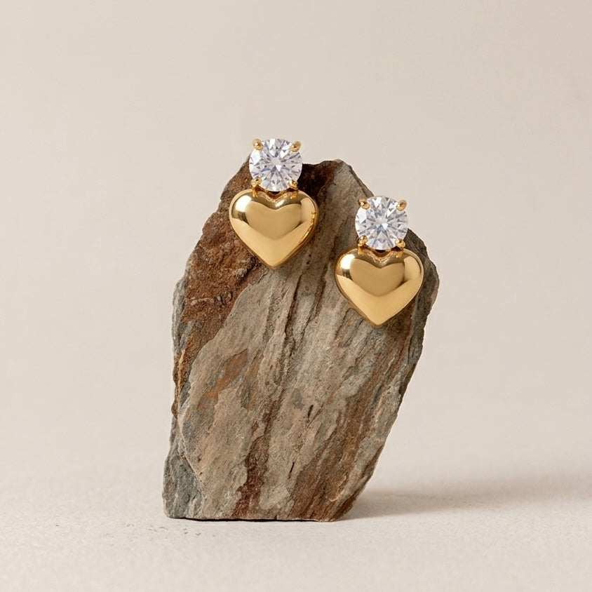 Soft love earrings