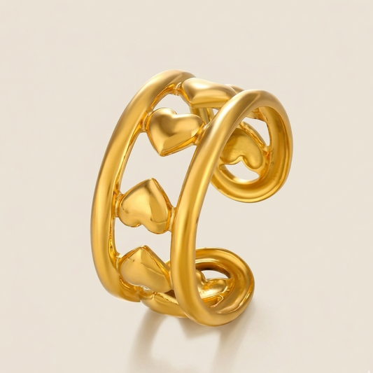 Hearts around ring