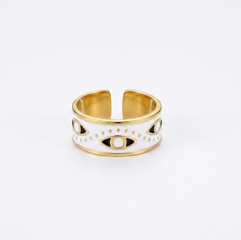 Guardian eye ring (white)