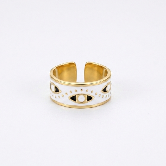 Guardian eye ring (white)
