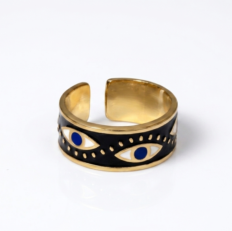 Guardian eye ring (black)